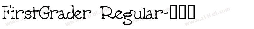 FirstGrader Regular字体转换